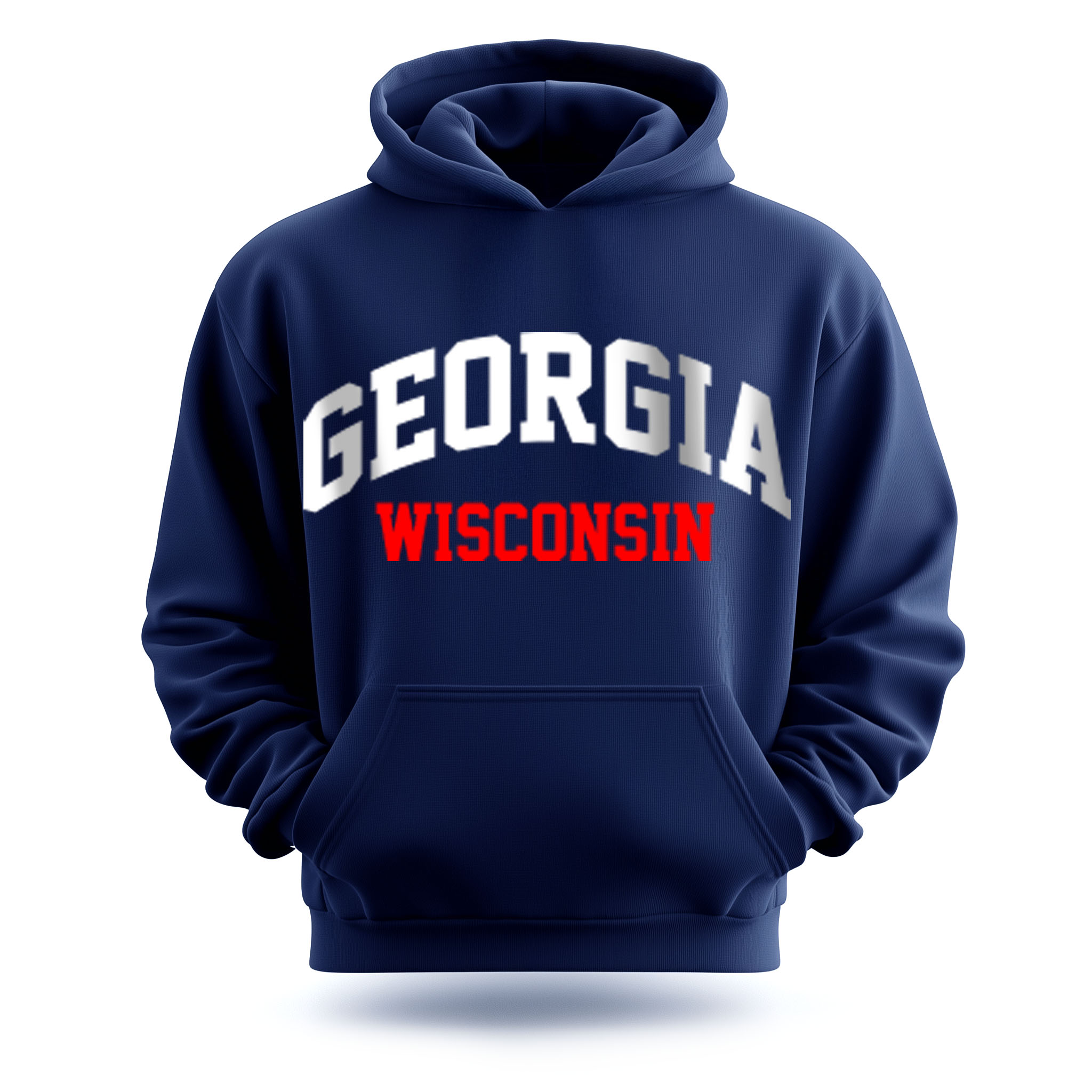 Die Deutschen® - Georgia Wisconsin - Oversize Hoodie [blue/white]