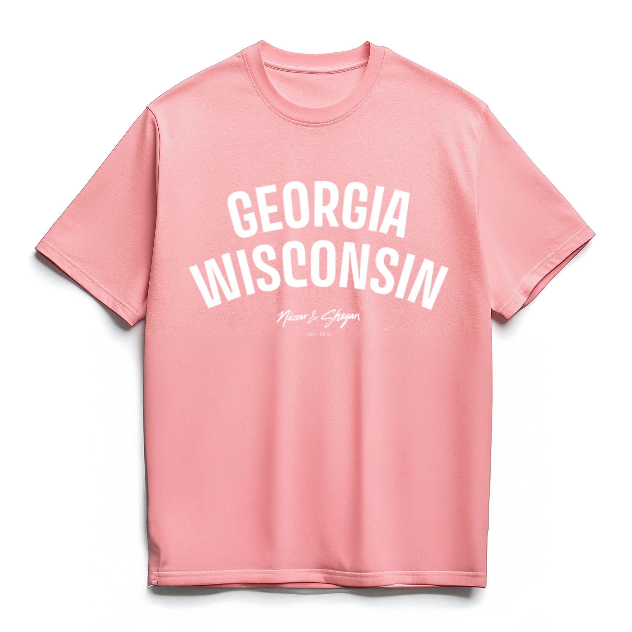 Die Deutschen® - Georgia Signature - Oversize T-Shirt [rose/white]