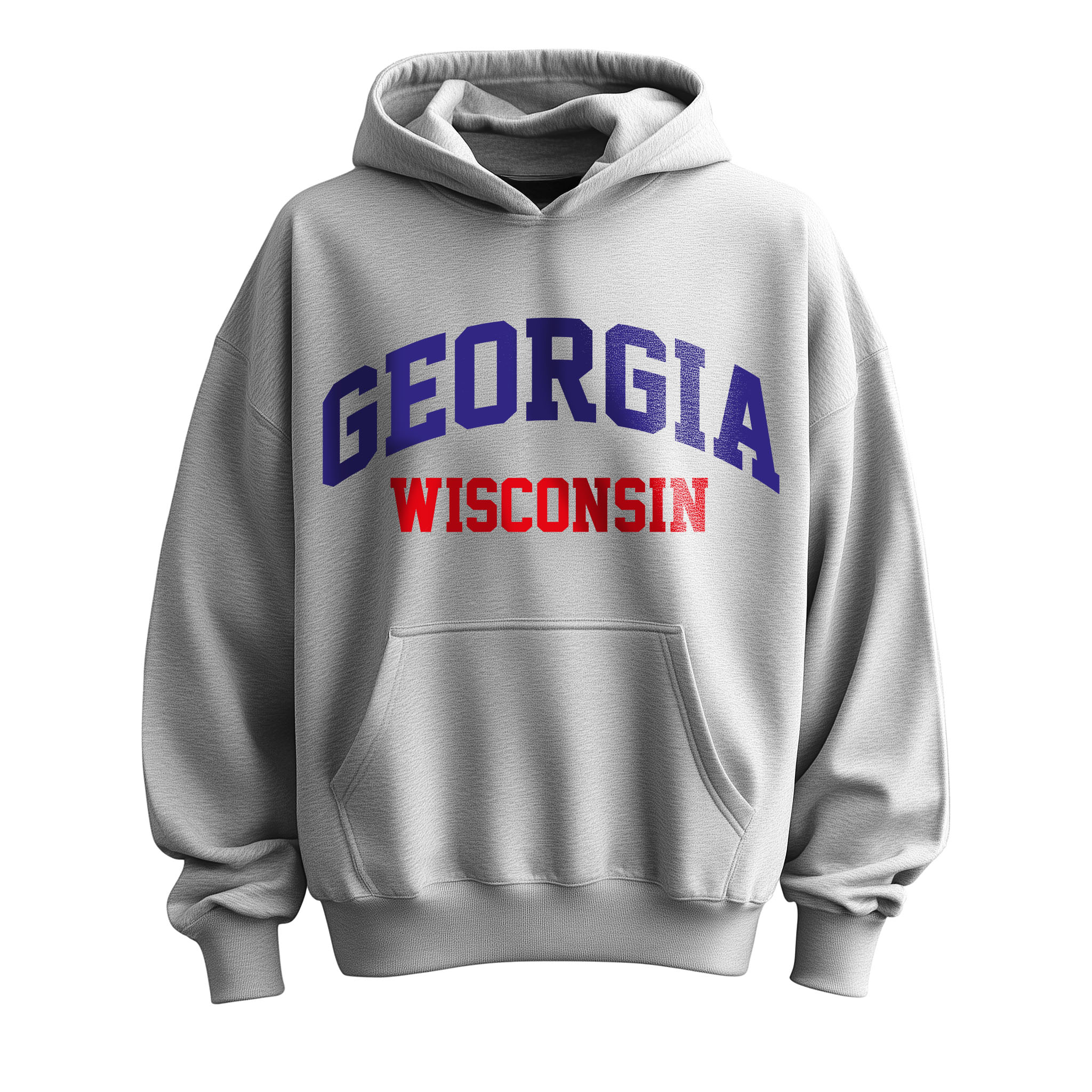 Die Deutschen® - Georgia Wisconsin - Oversize Hoodie [grey/blue]