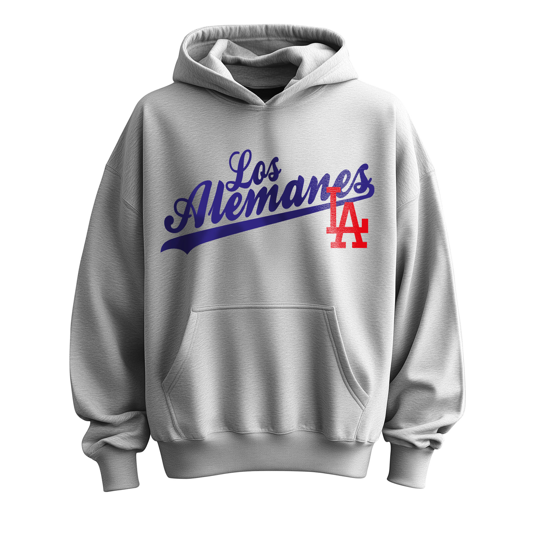 Die Deutschen® - Los Alemanes LA - Oversize Hoodie [grey/blue]
