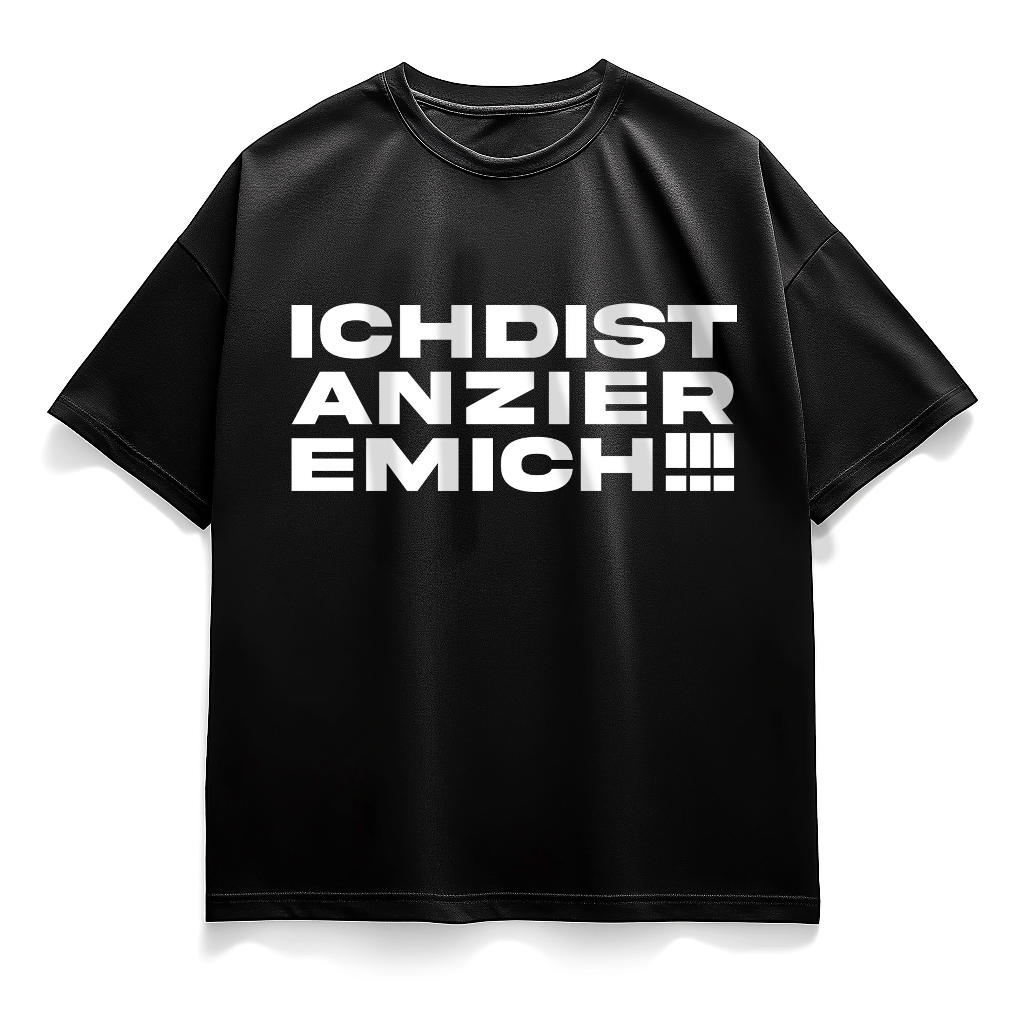 Die Deutschen® - ICHDISTANZIEREMICH- Oversize T-Shirt [black/white]
