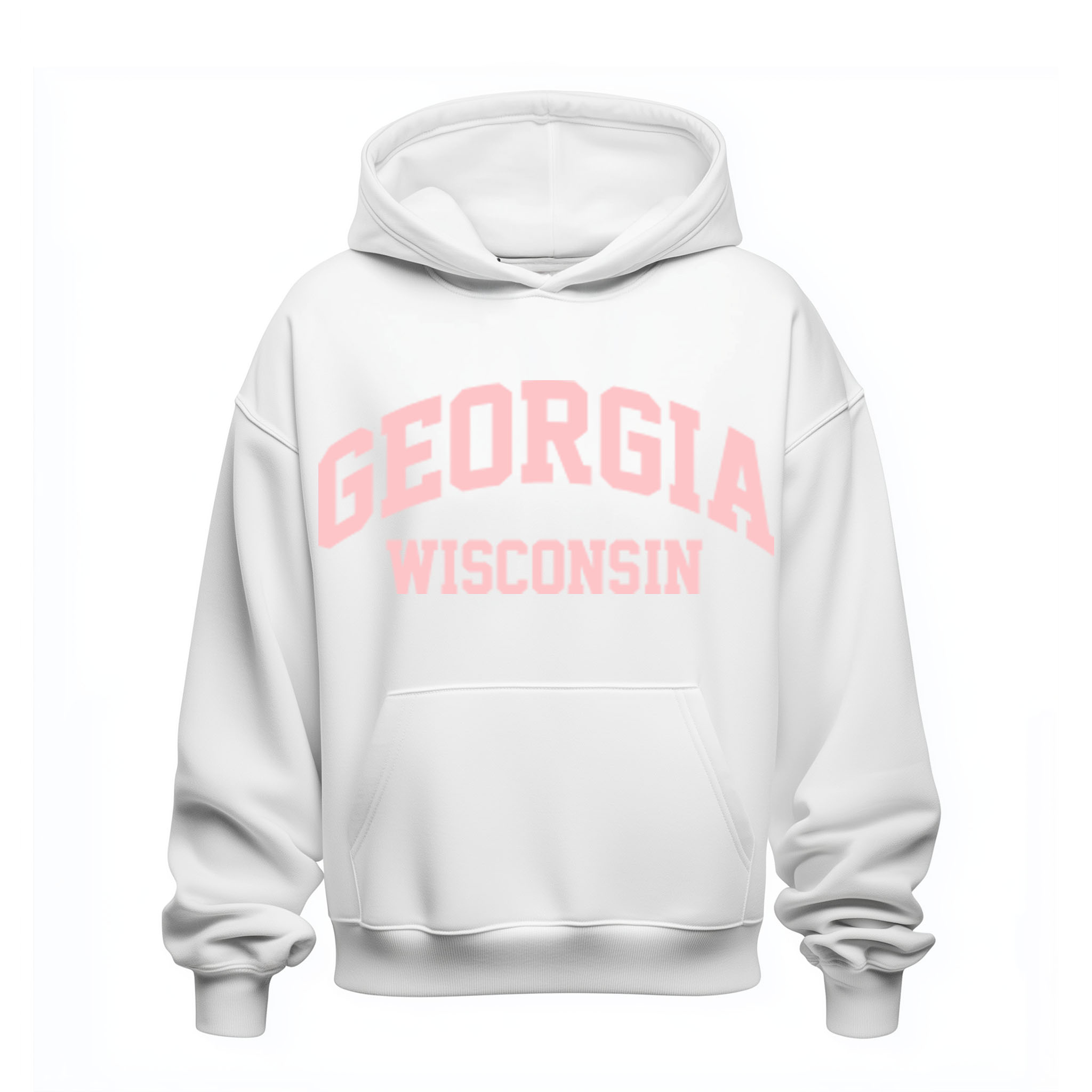 Die Deutschen® - Georgia Wisconsin - Oversize Hoodie [white/rose]