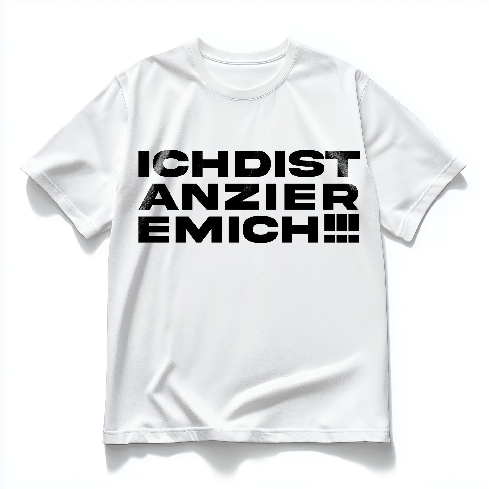 Die Deutschen® - ICHDISTANZIEREMICH- Oversize T-Shirt [white/black]