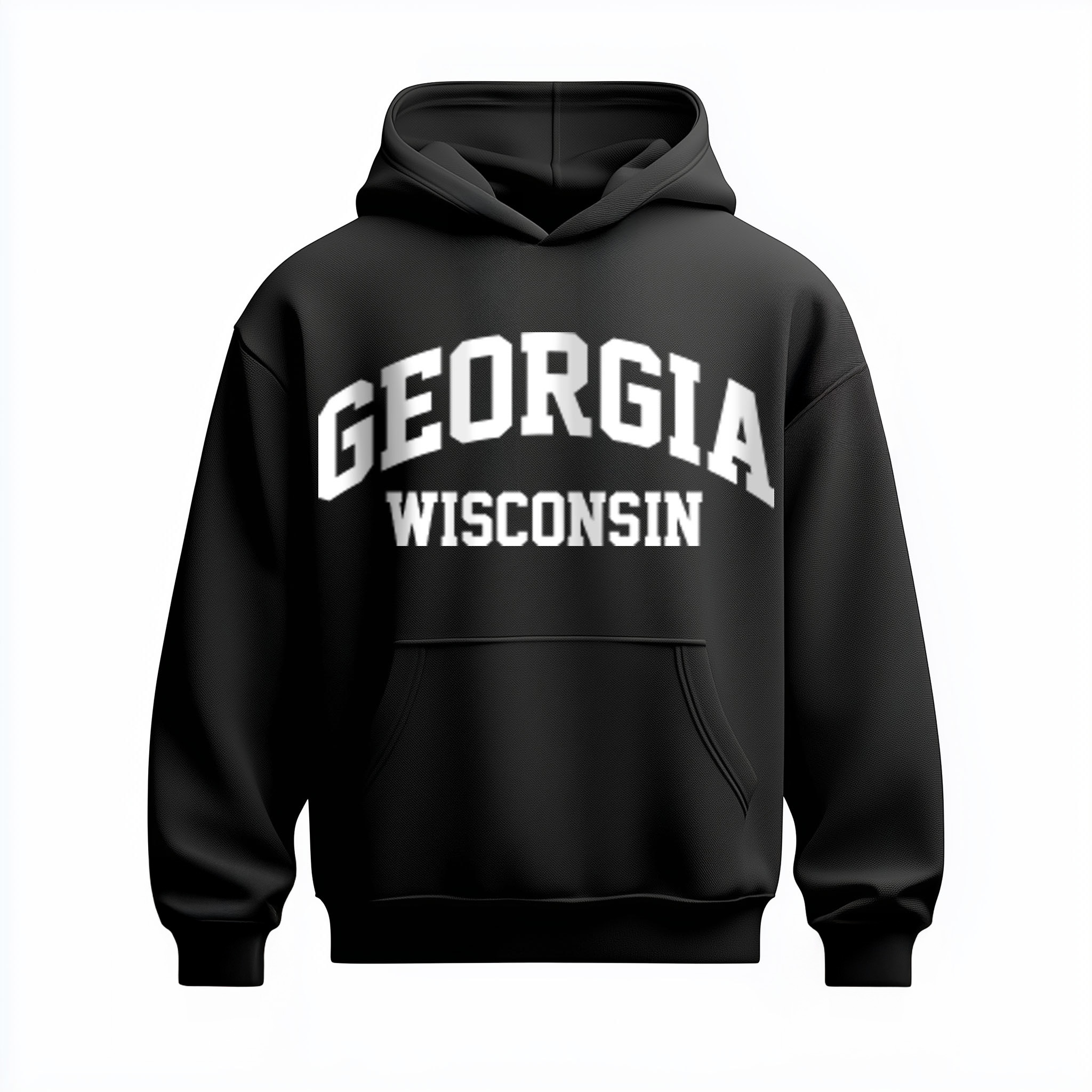 Die Deutschen® - Georgia Wisconsin - Oversize Hoodie [black/white]