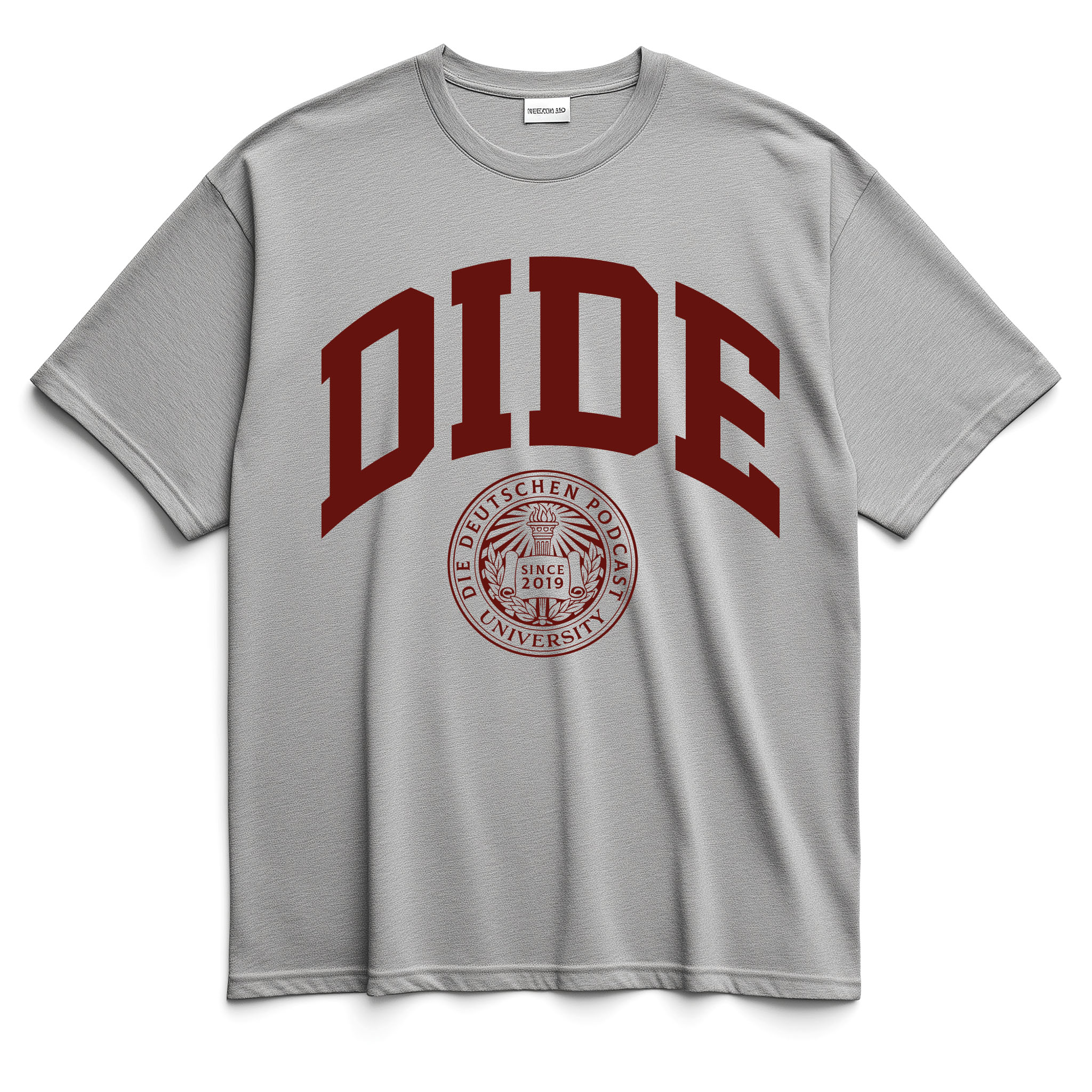 Die Deutschen® - DIDE - Oversize T-Shirt [grey/red]
