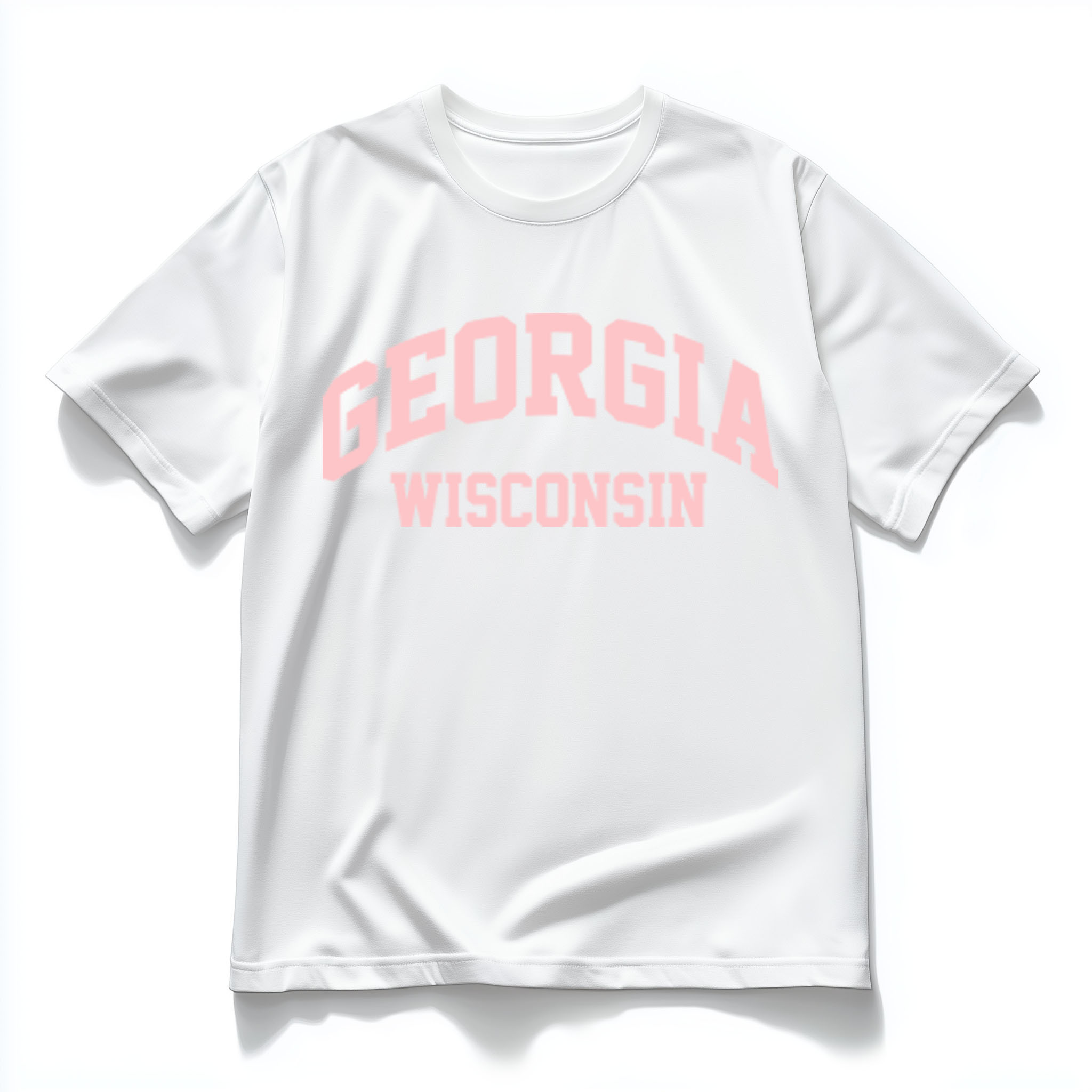 Die Deutschen® - Georgia Wisconsin- Oversize T-Shirt [white/rose]