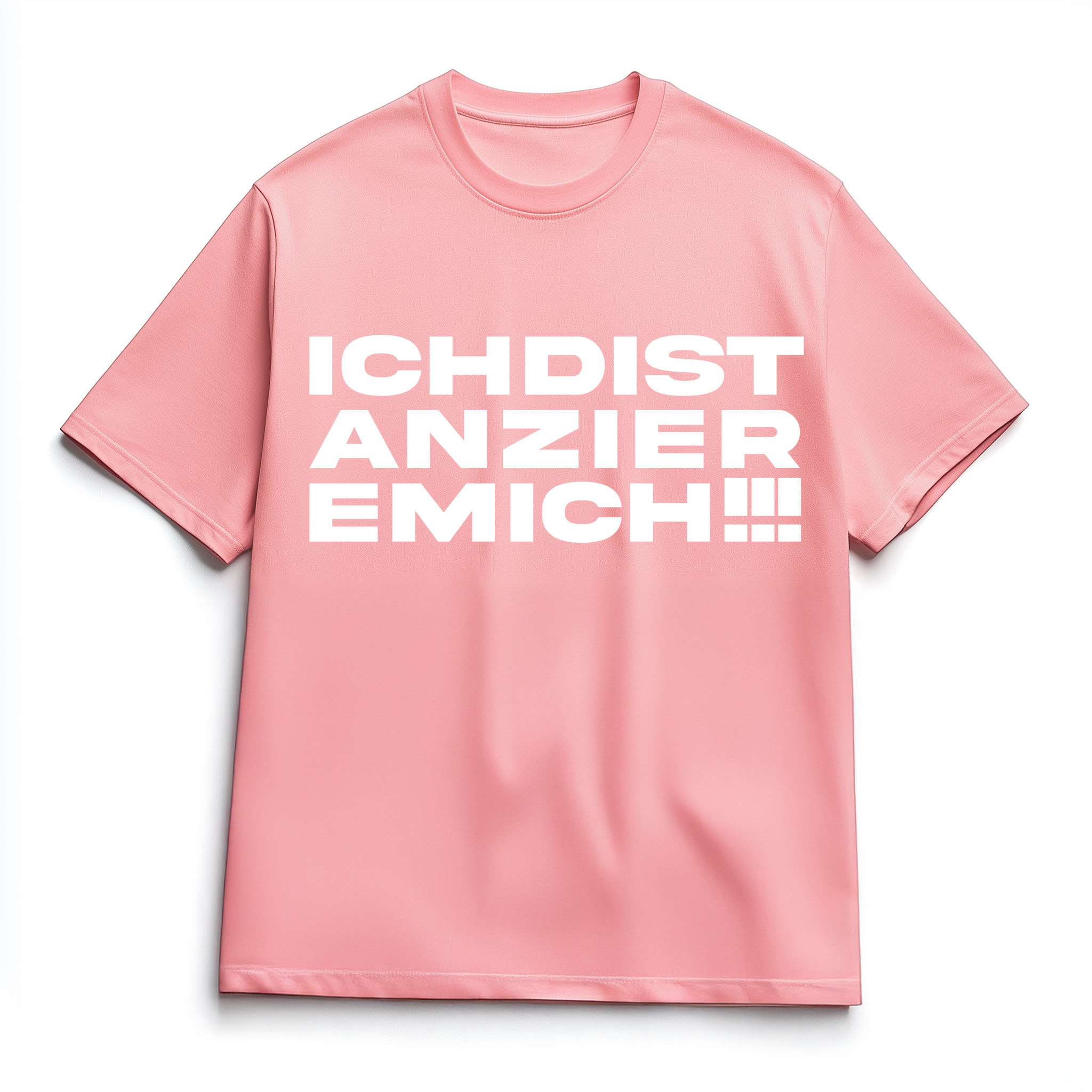 Die Deutschen® - ICHDISTANZIEREMICH- Oversize T-Shirt [rose/white]