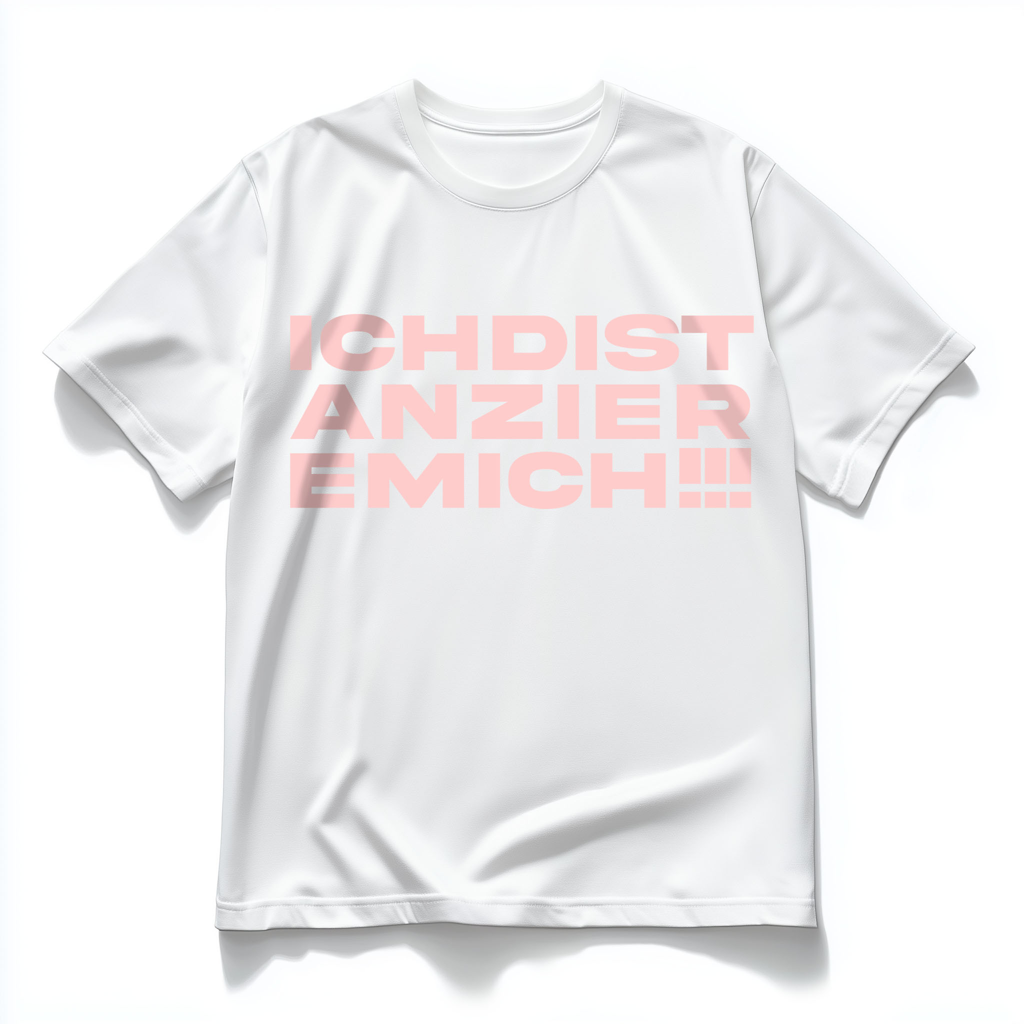 Die Deutschen® - ICHDISTANZIEREMICH- Oversize T-Shirt [white/rose]